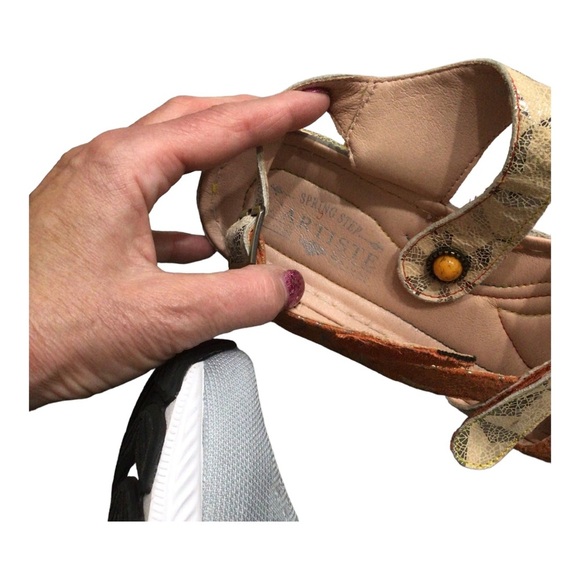 Spring Step L’Artiste Payokya orange sandals 40 - Picture 5 of 7